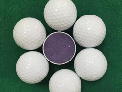 厂家直销高尔夫PU聚氨酯材质稳定性好双层比赛球可定制加印LOGO